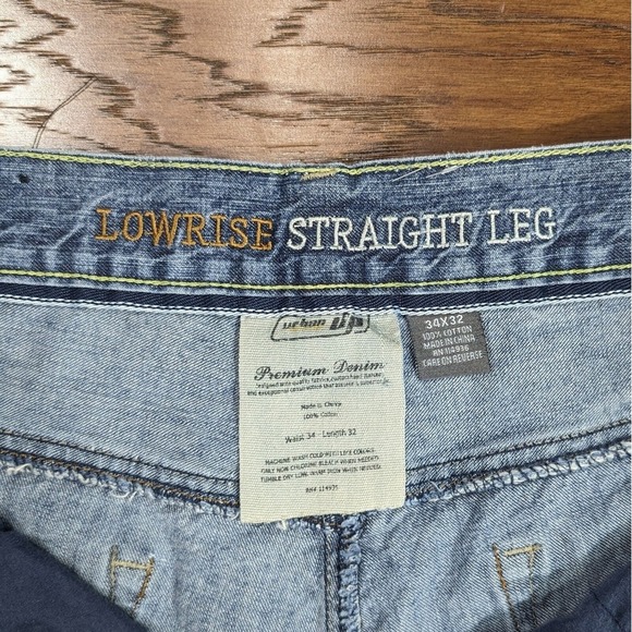 Urban Pipeline Jeans Cutoff Shorts Men's Size 34x10 Blue Denim‎ - Picture 3 of 11